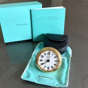 Tiffany & Co. Brass Travel Alarm Clock